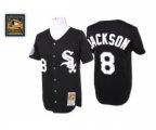 Chicago White Sox #8 Bo Jackson Replica Black Throwback Baseball Jersey