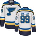 St. Louis Blues #99 Wayne Gretzky Authentic White Away NHL Jersey