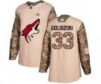 Arizona Coyotes #33 Alex Goligoski Authentic Camo Veterans Day Practice Hockey Jersey