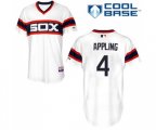 Chicago White Sox #4 Luke Appling White Alternate Flex Base Authentic Collection Baseball Jersey
