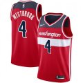 Washington Wizards #4 Russell Westbrook Nike Red 2020-21 Swingman Jersey