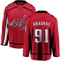 Washington Capitals #91 Tyler Graovac Fanatics Branded Red Home Breakaway NHL Jersey