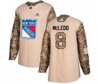 Adidas New York Rangers #8 Cody McLeod Authentic Camo Veterans Day Practice NHL Jersey