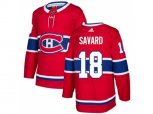 Montreal Canadiens #18 Serge Savard Red Home Authentic Stitched NHL Jersey