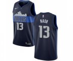 Dallas Mavericks #13 Steve Nash Authentic Navy Blue NBA Jersey Statement Edition