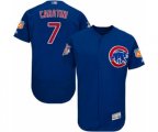 Chicago Cubs Victor Caratini Royal Blue Alternate Flex Base Authentic Collection Baseball Player Jersey