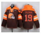 Cleveland Browns #19 Corey Coleman Brown Player Pullover NFL Hoodie
