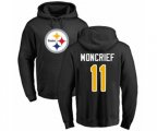 Pittsburgh Steelers #11 Donte Moncrief Black Name & Number Logo Pullover Hoodie