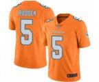 Miami Dolphins #5 Jake Rudock Limited Orange Rush Vapor Untouchable Football Jersey