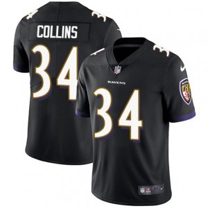 Baltimore Ravens #34 Alex Collins Black Alternate Vapor Untouchable Limited Player NFL Jersey