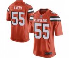 Cleveland Browns #55 Genard Avery Game Orange Alternate Football Jersey