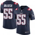New England Patriots #55 Cassius Marsh Limited Navy Blue Rush Vapor Untouchable NFL Jersey