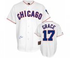 Chicago Cubs #17 Mark Grace Replica White 1988 Throwback MLB Jersey