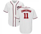 Washington Nationals #11 Ryan Zimmerman Replica White Home Cool Base Baseball Jersey
