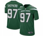 New York Jets #97 Nathan Shepherd Game Green Team Color Football Jersey