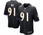 Baltimore Ravens #91 Shane Ray Game Black Alternate Football Jersey