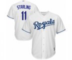Kansas City Royals Bubba Starling Replica White Home Cool Base Baseball Player Jersey