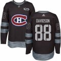Montreal Canadiens #88 Brandon Davidson Premier Black 1917-2017 100th Anniversary NHL Jersey