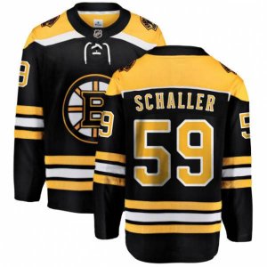 Boston Bruins #59 Tim Schaller Authentic Black Home Fanatics Branded Breakaway NHL Jersey