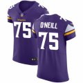 Minnesota Vikings #75 Brian O'Neill Purple Team Color Vapor Untouchable Elite Player NFL Jersey