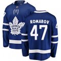 Toronto Maple Leafs #47 Leo Komarov Fanatics Branded Royal Blue Home Breakaway NHL Jersey