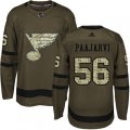 St. Louis Blues #56 Magnus Paajarvi Premier Green Salute to Service NHL Jersey