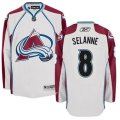 Colorado Avalanche #8 Teemu Selanne Authentic White Away NHL Jersey