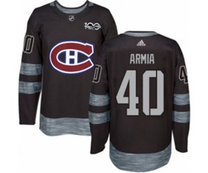Montreal Canadiens #40 Joel Armia Authentic Black 1917-2017 100th Anniversary NHL Jersey