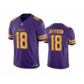 Minnesota Vikings #18 Justin Jefferson Purple 2023 F.U.S.E. Color Rush Stitched Jersey