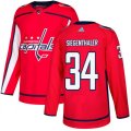 Washington Capitals #34 Jonas Siegenthaler Authentic Red Home NHL Jersey