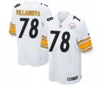 Pittsburgh Steelers #78 Alejandro Villanueva Game White Football Jersey