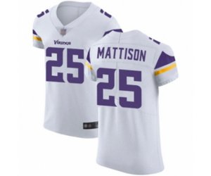 Minnesota Vikings #25 Alexander Mattison White Vapor Untouchable Elite Player Football Jersey