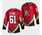 Vegas Golden Knights #61 Mark Stone 2021 Red Reverse Retro Stitched Hockey Jersey