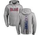 Edmonton Oilers #21 Andrew Ference Ash Backer Pullover Hoodie