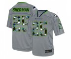 Seattle Seahawks #25 Richard Sherman Elite New Lights Out Grey Football Jersey