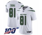New York Jets #81 Quincy Enunwa White Vapor Untouchable Limited Player 100th Season Football Jersey