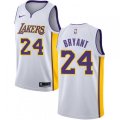 Los Angeles Lakers #24 Kobe Bryant Swingman White NBA Jersey - Association Edition