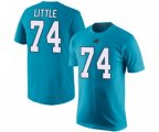 Carolina Panthers #74 Greg Little Blue Rush Pride Name & Number T-Shirt