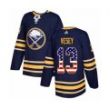 Buffalo Sabres #13 Jimmy Vesey Authentic Navy Blue USA Flag Fashion Hockey Jersey