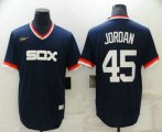 Chicago White Sox #45 Michael Jordan Navy Blue Cooperstown Collection Cool Base Stitched Nike Jersey