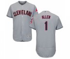 Cleveland Indians #1 Greg Allen Grey Road Flex Base Authentic Collection Baseball Jersey