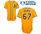 Oakland Athletics Grant Holmes Replica Gold Alternate 2 Cool Base Baseball Player Jersey