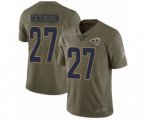 Los Angeles Rams #27 Darrell Henderson Limited Olive 2017 Salute to Service Football Jersey