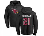 Arizona Cardinals #21 Patrick Peterson Black Name & Number Logo Pullover Hoodie