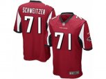 Atlanta Falcons #71 Wes Schweitzer Game Red Team Color NFL Jersey