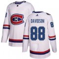 Montreal Canadiens #88 Brandon Davidson Authentic White 2017 100 Classic NHL Jersey