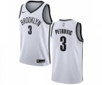 Brooklyn Nets #3 Drazen Petrovic Authentic White Basketball Jersey - Association Edition