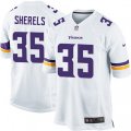 Minnesota Vikings #35 Marcus Sherels Game White NFL Jersey