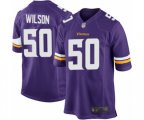 Minnesota Vikings #50 Eric Wilson Game Purple Team Color Football Jersey