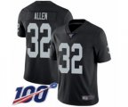 Oakland Raiders #32 Marcus Allen Black Team Color Vapor Untouchable Limited Player 100th Season Football Jersey